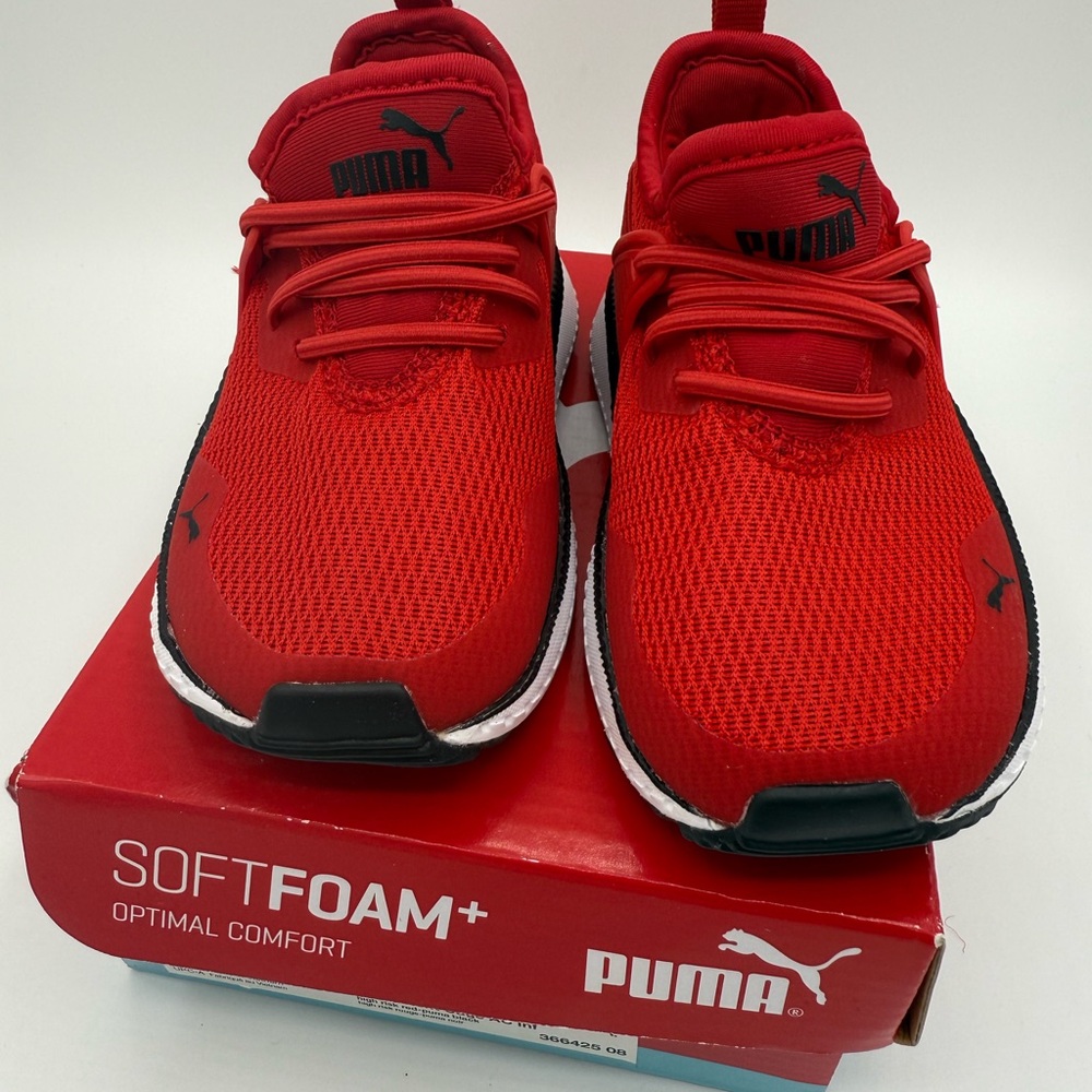 NIB Puma Red Soft Foam Plus Sneakers Baby toddler Walker 6C